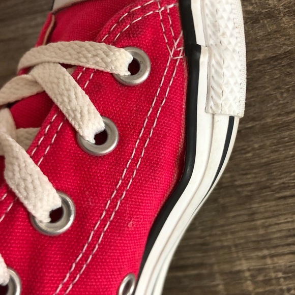 Hot Pink Unisex High Top Converse - Picture 3 of 13